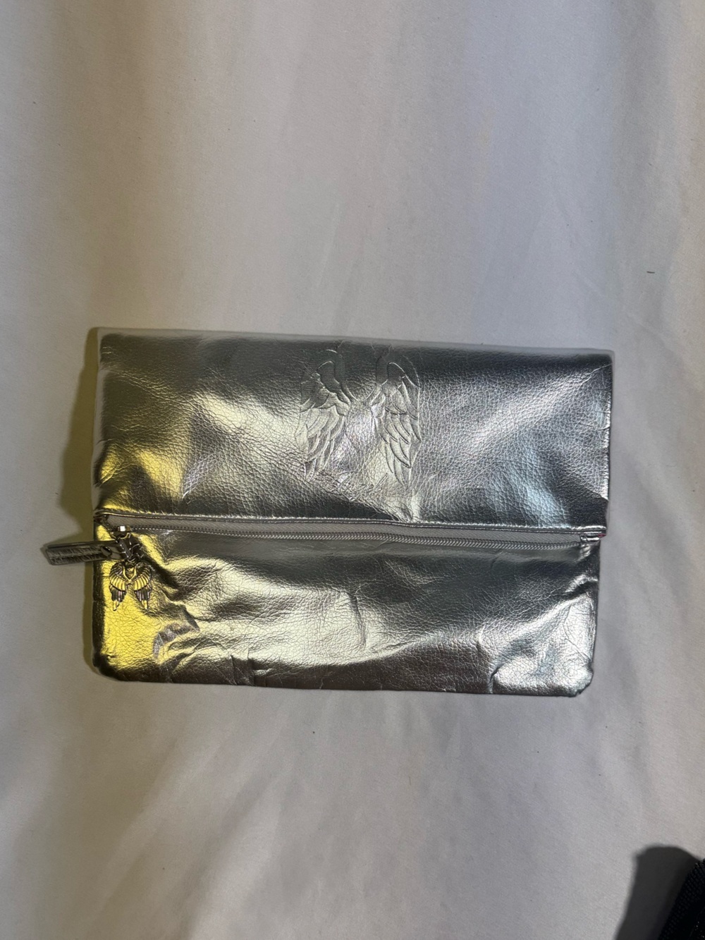VTG Y2K Victoria's Secret Metallic Silver Clutch